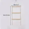 Suporte de armazenamento para presilhas de cabelo Estilo Boêmio Organizador de armazenamento de colares, tiaras e presilhas de cabelo Cabide Cabide de parede para quarto infantil Decoração de parede