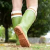 Nuevas Botas de Lluvia de Moda para Mujer, Zapatos Impermeables para Exteriores para Adultos, Zapatos de Goma Antideslizantes, Botas de Lluvia de Caña Alta para Mujer, Botas de Agua Resistentes al Desgaste para Senderismo