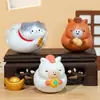 Gato de Desenho Animado Chocalho Estação de Trabalho de Escritório Descompressão Enfeites de Gatinho Gato da Sorte Decoração de Mesa Boneca Presente