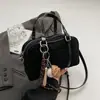 Bolsa tipo almohada transfronteriza 2026 nueva bolsa de mano tipo almohada vintage esmerilada bolsa de hombro cruzada bolso Boston para mujer bolso de moda