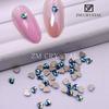 Nova cor mágica azul nail art fundo plano em forma de broca fundo de ouro broca de unhas jóias unhas vara broca broca de vidro