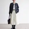 Tricô Cinza Feminino Outono 2025 Novo Estilo Preguiçoso Tricô Macio e Sedoso Cardigã Slim Casual Estilo Preppy Jaqueta