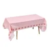 En stock Mantel a cuadros Amazon mantel a cuadros blanco y negro transfronterizo PEVA engrosado desechable mesa de postres de cumpleaños fiesta