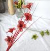 Simulación de polvo de oro de plástico, flor de Navidad, poste largo, planta de piso, flor falsa de plástico, suministros de decoración para ambiente festivo