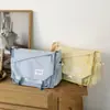Bolsa de Dolor Guzi Estilo Anime Japonés para Estudiantes de Gran Capacidad Transparente Cruzada Bolso de Mensajero de Hombro Único de Color Sólido Simple