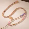 Al por mayor Hilo de Algodón Estilo Xizang DIY Collar Tejido Cuerda de Algodón Ajustable Colgante Thangka Hecho a Mano Suéter Cera de Abeja Cuerda Colgante Étnica