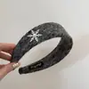 Diadema de Copo de Nieve con Pedrería Atmosférica Versátil Diadema de Felpa de Caña Alta Accesorio para el Cabello para Mujeres con un Toque de Lujo para el Uso Diario