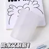 Porta-canetas redondo simples transparente fosco, caixa de armazenamento de papelaria para mesa de escritório de estudante, alto valor estético, grande capacidade, estilo ins