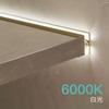 Lámpara de gabinete trasero para tarjetas de 18 mm tipo hebilla sin ranuras, luminosa por ambos lados, para mueble bar, librero, vitrina, armario para ropa, lámpara de pie