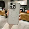 Capa para Celular Magnética Imitação de Metal Fosco 16 Adequada para Apple 15Promax Iphone14 Fosca Translúcida 12Pro
