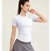 Ropa deportiva para mujer, agradable para la piel, de secado rápido, con cuello redondo y mangas raglán, para correr, ajustada, popular en Internet.