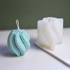 Molde Cilíndrico de Silicona con Rayas Geométricas y Textura Irregular 3D para Velas de Yeso para Aromaterapia y Decoraciones de Muebles