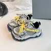 Tênis esportivos femininos estilo coreano, novo modelo outono 2026, tênis de corrida respiráveis para meninos, tênis leves para caminhada ao ar livre para crianças