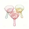 AB-68 cucharón de agua transparente, cucharón de agua de plástico transparente para el hogar, cucharón de agua de plástico para baño y ducha infantil, cucharón de agua de cocina
