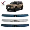 Adecuado para Toyota 24 Prado placa protectora trasera interior Land Cruiser LC250 pedal de bienvenida de acero inoxidable