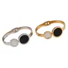Pulseira de Aço Titânio Estilo Ins Europeu e Americano para Mulheres, Não Desbota, Pulseira Exquisita de Alto Padrão com Números Romanos para Meninas