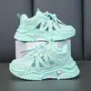Zapatos Blancos para Niños, Zapatos Deportivos para Niñas, Zapatos de Papá de Estilo Coreano Transpirables de Verano, Zapatos Casuales de Moda con Suela Blanda para Niños Mayores y Niñas