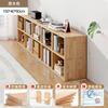 Estantería de Madera Maciza Estante de Almacenamiento de Pie Montado en la Pared Combinación Gabinete de Rejilla Sala de Estar Almacenamiento de Jardín de Infantes Almacenamiento Bajo Librero para el Hogar