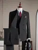 Traje de Negocios Cruzado para Boda de Novio Traje de Hombre Elegante Versátil Moda Delgado Profesional Ropa Formal Traje Elegante
