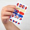 Pegatinas para uñas deportivas de fútbol del Mundial transfronterizas, bandera nacional de Brasil Argentina, calcomanías para uñas, comercio exterior