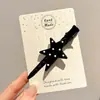 Pinza para el pelo de punto floral vintage de otoño e invierno, pinza lateral para mujer, accesorio para el pelo elegante y sofisticado, pinza para flequillo