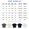 Camiseta Masculina de Manga Curta Algodão Puro Ombro Caído Tamanho Grande Padrão Transfronteiriço Tamanho EUA Fio Duplo Penteado Algodão 300g Versão Europeia e Americana