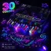 Bolígrafo de tatuaje de pintura corporal que brilla en la oscuridad, superventas de Temu, para fiestas navideñas y ambiente de bar, marcador de maquillaje facial