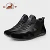 Tênis de Cano Alto Gorilla Masculino 2026 Novos Sapatos Esportivos Casuais de Inverno para Homem Populares de Couro Genuíno Versáteis Tendência para Homem