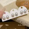 Set Pequeño y Versátil de Seis Pares de Aretes Pequeños para Mujer, Aretes de Diseño Exquisito y de Moda, Lujo Ligero, Gama Alta, Elegantes Aretes de Perla