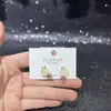 Diseño Aretes de Calcedonia Animal Lindo Gato para Mujeres Nicho Lujo Ligero Moda Versátil Ecológico Accesorios Galvanizados Venta al por Mayor