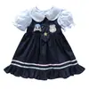 Vestido de Verano Estilo Universitario para Niñas 2026 Nueva Moda Infantil Vestido de Princesa Judy Conejo Policía