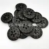 Acessórios para Pote de Moxabustão Círculo de Pedra Negra Atacado, Círculo de Pedra Negra 40mm de Alto Polimento para Cabeça de Massagem Gua Sha Elétrica