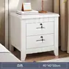 Mesa de Cabeceira de Madeira Maciça Estilo Chinês Não Requer Montagem Cabeceira Quarto Casa Simples Moderna Com Fechadura Armário de Armazenamento para Quarto de Aluguel