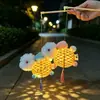 Linternas tejidas de bambú para el Festival de Medio Otoño, nuevos modelos de exhibición para exteriores 2026, linternas de conejo brillantes de mano para niños