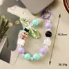 Dopamina Muñeca Popular Bonita con Cuentas Cadena para Teléfono Móvil Colgante Joyería Regalo Llavero Portátil Anti-Pérdida