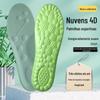 Palmilhas 4D para Homens e Mulheres Almofada de Arco Completo em PU Respirável Absorvente de Choque Nuvem Palmilhas para Treinamento Militar Suporte de Arco Não Abrasivo