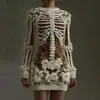 Site independente transfronteiriço internacional Vestido bodycon feminino gótico fantasia de Halloween vestido justo