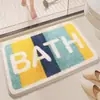 Tapete de Desenho Animado Transfronteiriço Imitação de Caxemira Fácil de Limpar Capacho de Entrada Tapete de Banheiro Absorvente de Água Secagem Rápida Tapete para Pés Tapete de Piso de Banheiro