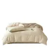 Sensación de Nube - Juego de Ropa de Cama Jacquard de Algodón Puro, 100% Algodón, Funda Nórdica de 600 Hilos, Estilo de Lujo Ligero, Ropa de Cama de Diseño Sencillo