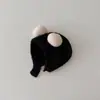 Orejeras para bebé estilo coreano ins otoño e invierno nuevo cálido a prueba de frío sombrero cómodo para bebé Doble Bola suave pegajoso gorro de pie moda