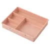 Nuevo producto caja de almacenamiento de escritorio apilable de 4 compartimentos caja organizadora multi-funcional para artículos varios, joyería, papelería compartimento caja pequeña