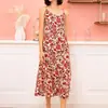 Camisón de Tirantes Transfronterizo para Mujer, Pijama de Verano Estampado para Mujer, Se Puede Usar Afuera, Ropa de Casa Nocturna para Mujer