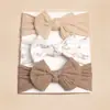 3 Piezas Diadema para Bebé Bufanda para la Cabeza de Bebé Nueva de Primavera y Verano Europea y Americana Combinación Linda de Diadema con Lazo para Niños