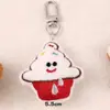 Llavero de Peluche de Comida para Jugar con Expresión Colgante de Sándwich de Pan Broche de Muñeca Linda de Dibujos Animados para Mochila de Estudiante Joyería