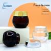 Frascos de Vidro Cosméticos em Estoque do Fabricante: Pote de Creme Marrom 30g, Pote de Creme Facial 50g, Vidro Alto Branco com Bandagem Preta 100g