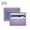 Cartera de cuero para tarjetas al por mayor antirrobo cepillo rfid cuero PU funda para tarjetas universal para mujer pequeña y exquisita cartera para tarjetas gran capacidad posición para tarjetas