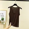 Novo Top Regata Feminino Modal Plus Size, Camiseta Base Fina Solta de Verão Tamanho Grande, Top Versátil para Usar em Casa