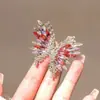 Broche de Borboleta de Cristal de Alta Qualidade, Nicho de Luxo Leve, Corsage de Alta Qualidade, Moda Feminina, Joias, Acessórios de Vestuário Atacado