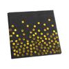 Amazon Cross Border Bronceado Lunares Negro Plato Desechable Vaso Servilleta de Papel Set Suministros para Fiesta de Cumpleaños