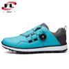 Zapatos de golf para hombre, nuevos, con clavos rotos, antideslizantes, resistentes al desgaste, con hebilla giratoria y transpirables para exteriores.